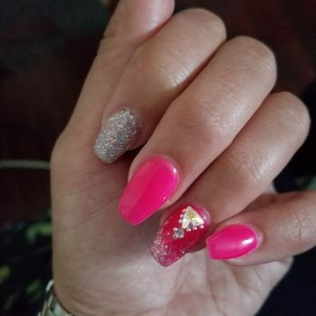 Gina's Best Nail Salon - Coffin nails with jewels - Nail Salons Near Me - Philadelphia, Pennsylvania Gina's Best Nail Salon - Coffin nails with jewels - Nail Salons Near Me - Philadelphia, Pennsylvania