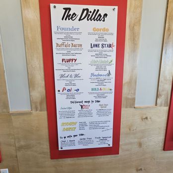 Dillas Quesadillas - Menu - American Near Me - Frisco, Texas Dillas Quesadillas - Menu - American Near Me - Frisco, Texas