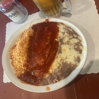 La Fiesta Restaurant - Cheese Enchilada - Mexican Near Me - Mountain View, California