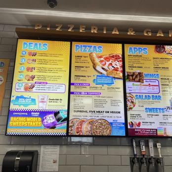 Chuck E. Cheese - Menu2 - Pizza Near Me - Pasadena, Texas