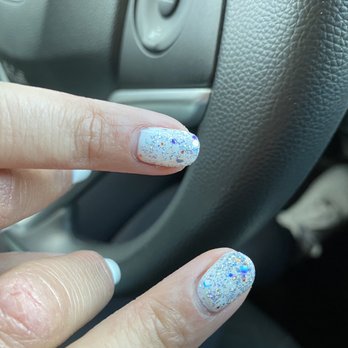 Angel Nails & Spa - Glitter is un even and too thick at the bottom. - Nail Salons Near Me - Las Vegas, Nevada