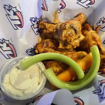 TK's American Cafe - Gold Rush (hot sauce & honey mustard) - Chicken Wings Near Me - Danbury, Connecticut TK's American Cafe - Gold Rush (hot sauce & honey mustard) - Chicken Wings Near Me - Danbury, Connecticut