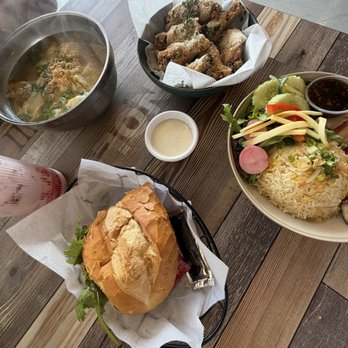 Triple-T - Ham & Pate Vietnamese Sandwich (Banh Mi Dac Biet) Garlic Parmesan Chicken Wings (8 Pieces) Roasted Pork with Fried Rice Wonton Noodle Soup - Coffee & Tea Near Me - Gardena, California Triple-T - Ham & Pate Vietnamese Sandwich (Banh Mi Dac Biet) Garlic Parmesan Chicken Wings (8 Pieces) Roasted Pork with Fried Rice Wonton Noodle Soup - Coffee & Tea Near Me - Gardena, California