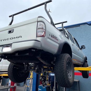 Thunderbird Muffler Shop - Tacoma up in the air - Auto Repair Near Me - National City, California