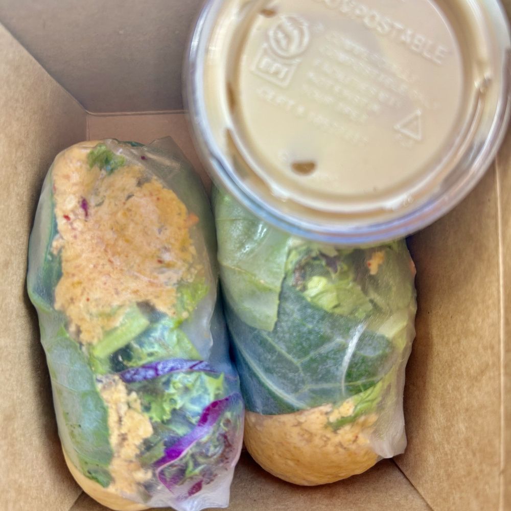 Avo - Kimchi Spring Rolls-cashew pâté, hydro greens, cucumber, carrot, cabbage & Tahini. 10.05.2025. - Cocktail Bars Near Me - Nashville, Tennessee