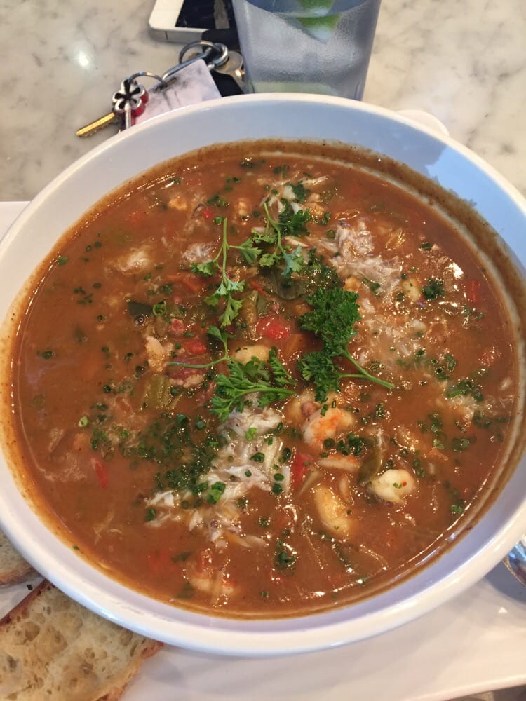 Local Foods Houston. Tomatoes or no tomatoes in gumbo? How about red