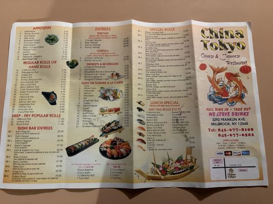 Menu photo 1 China Tokyo Millbrook, NY Menu photo 1 China Tokyo Millbrook, NY