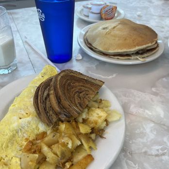 Neptune Diner - an omelet, pancakes, and a glass of milk - Diners Near Me - Lancaster, Pennsylvania Neptune Diner - an omelet, pancakes, and a glass of milk - Diners Near Me - Lancaster, Pennsylvania