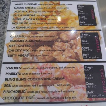 Popped - Menu - Popcorn Shops Near Me - Las Vegas, Nevada Popped - Menu - Popcorn Shops Near Me - Las Vegas, Nevada