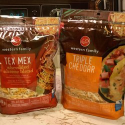 Save-On-Foods - Shredded cheese packs on sale recently - caught by daughter for us - handy for several uses (if/when priced right) .