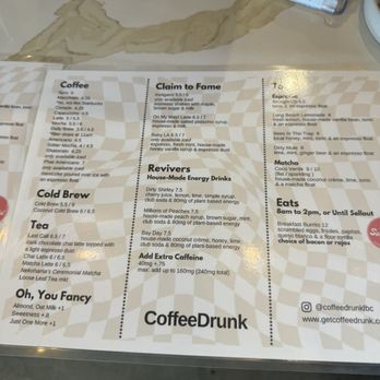 CoffeeDrunk - Menu - Coffee & Tea Near Me - Long Beach, California CoffeeDrunk - Menu - Coffee & Tea Near Me - Long Beach, California
