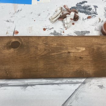 AR Workshop Smithtown - Love how this stain came out! This is chestnut mixed with another color! - Art Classes Near Me - Smithtown, New York