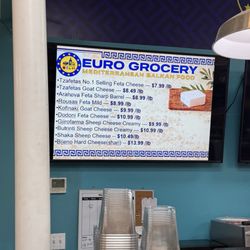 Euro Grocery - Menu