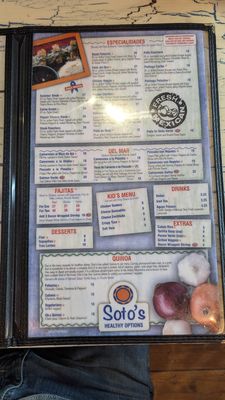 Menu photo 6 Soto's Cantina Houston, TX