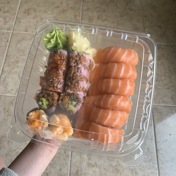 Sushi Go - Eel roll, scallop nigiri, and salmon nigiri - Japanese Near Me - Arlington, Texas