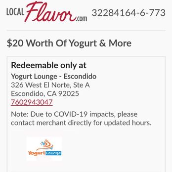 Yogurt Lounge III - Promo not honored - Ice Cream & Frozen Yogurt Near Me - Escondido, California Yogurt Lounge III - Promo not honored - Ice Cream & Frozen Yogurt Near Me - Escondido, California