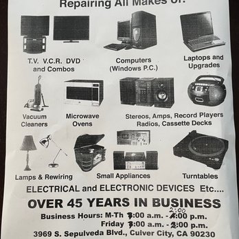 Joseph  E - The many things Ned can fix + more. - Electronics Repair Near Me - Culver City, California