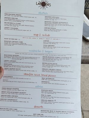 Menu photo 3 Latitudes Restaurant Hollywood Hollywood, FL
