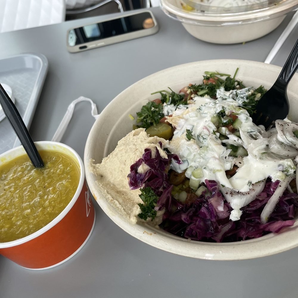 Naf Naf Grill - The product...steak rice bowl - Middle Eastern Near Me - Oak Lawn, Illinois