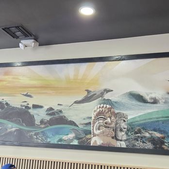 Aloha Stacks - Inside mural of Hawaii - Pancakes Near Me - El Monte, California
