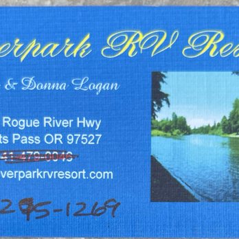 Riverpark RV Resort - Business Card & info - Campgrounds Near Me - Grants Pass, Oregon Riverpark RV Resort - Business Card & info - Campgrounds Near Me - Grants Pass, Oregon