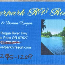 Riverpark RV Resort - Business Card & info