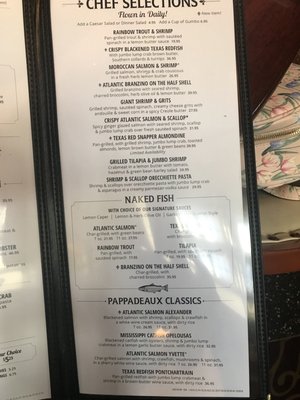 Menu photo 8 Pappadeaux Seafood Kitchen San Antonio, TX