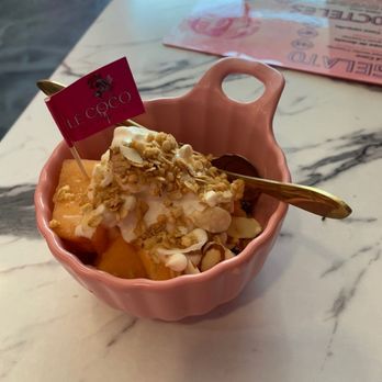 LE COCO - The aperitif of cantelope, yogurt, and almond - Desserts Near Me - Downey, California