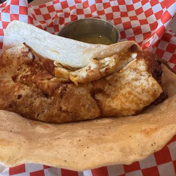 Roly-Poly Coffee - Brisket and egg breakfast taco - Coffee & Tea Near Me - Bozeman, Montana