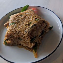 Star-shaped red curry fried rice Star-shaped red curry fried rice