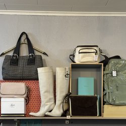 Lucky U Consignment Boutique - Top shelf display