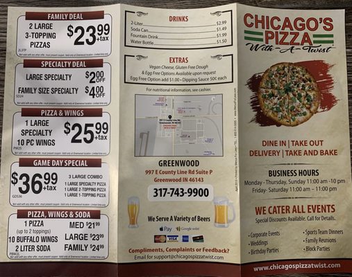 Menu photo 6 Pizza Twist Greenwood, IN Menu photo 6 Pizza Twist Greenwood, IN