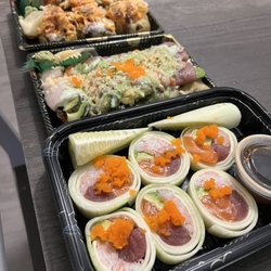 Hana Japanese Steakhouse and Sushi Lounge - Naruto Roll/ Sushi Cake Roll/ Passion Roll