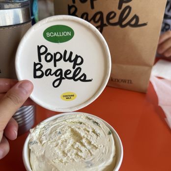 PopUp Bagels - Scallion schmear - Bagels Near Me - Tampa, Florida PopUp Bagels - Scallion schmear - Bagels Near Me - Tampa, Florida