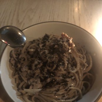 Lilia - Daily Special - Chestnut pasta with truffle oil, fennel sausage and chestnut cream - Italian Near Me - Brooklyn, New York