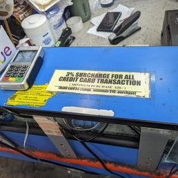 3% surcharge for credit card transactions