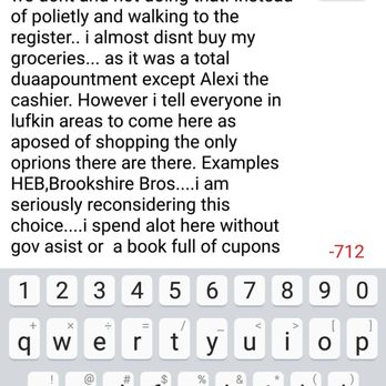Kroger Food Stores - a text message from a customer - Grocery Near Me - Nacogdoches, Texas Kroger Food Stores - a text message from a customer - Grocery Near Me - Nacogdoches, Texas