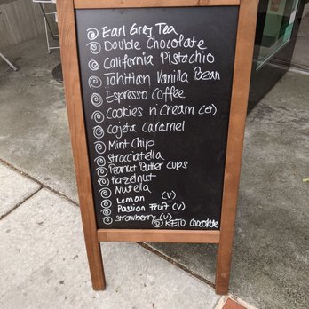 Gelataio - Menu - Gelato Near Me - San Carlos, California