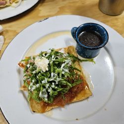 Tostadas Amatista - One of the many amazing tostadas that came to our table.