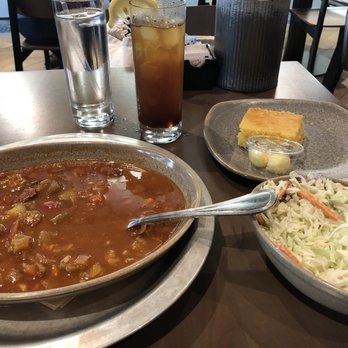 Farmerbrown - Chicken and andouille jambalaya, jalapeño coleslaw, honey butter cornbread, front porch iced tea - Southern Near Me - San Francisco, California