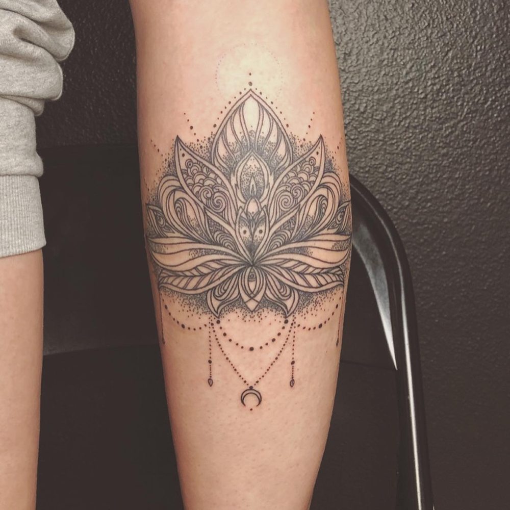 Divine Tattoo Collective - Lotus Mandala by David - Tattoo Near Me - Stanton, California Divine Tattoo Collective - Lotus Mandala by David - Tattoo Near Me - Stanton, California
