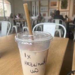 Hazelnut latte