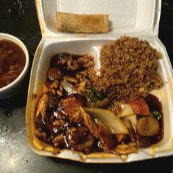 Chopstix - Spicy chicken and vegetables meal.
