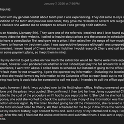 Apex Oral Surgery - Screenshot of full review (Part 1)