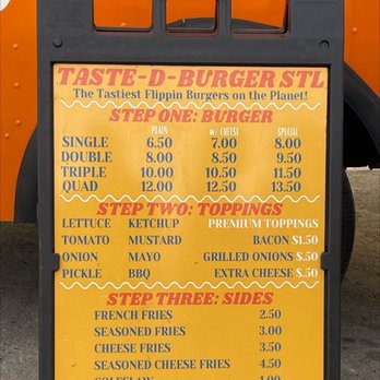 Taste-D-Burger - Menu - Food Stands Near Me Taste-D-Burger - Menu - Food Stands Near Me