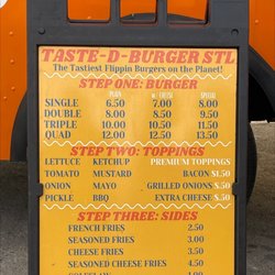Taste-D-Burger - Menu