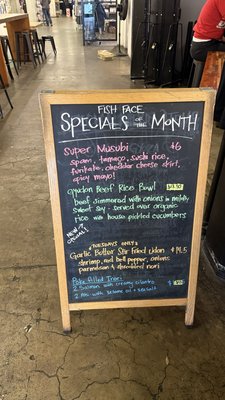 Menu photo 3 Fish Face Poke Bar Sacramento, CA