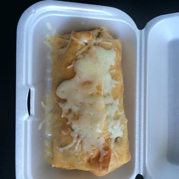 Las 3 Maria's Restaurant - Chicken Chimichanga stuffed with shredded chicken, rice, beans, and topped with cheese. - Mexican Near Me - Antioch, California Las 3 Maria's Restaurant - Chicken Chimichanga stuffed with shredded chicken, rice, beans, and topped with cheese. - Mexican Near Me - Antioch, California