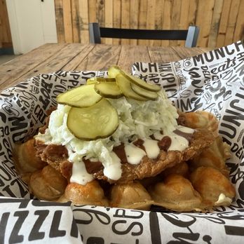 Aloha Waffle Bar - Nashville Hot Chicken Stack - Coffee & Tea Near Me - Jacksonville, Florida Aloha Waffle Bar - Nashville Hot Chicken Stack - Coffee & Tea Near Me - Jacksonville, Florida