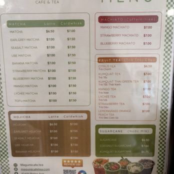 Megumi Cafe & Tea - Menu - Coffee & Tea Near Me - Westminster, California Megumi Cafe & Tea - Menu - Coffee & Tea Near Me - Westminster, California